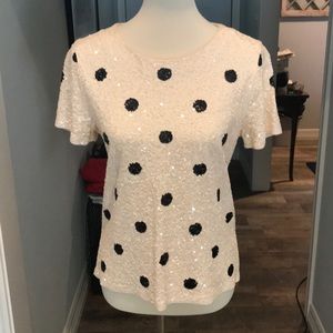 J Crew Sequined Top